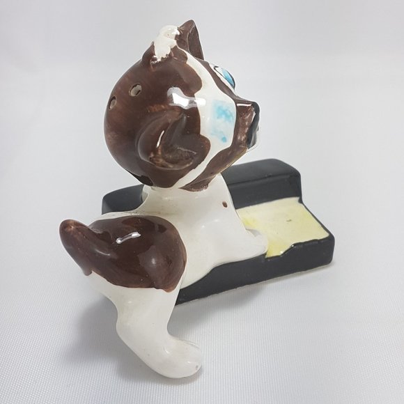 Vintage JAPAN Salt and Pepper Shakers Anthropomorphic Cats Kittens Pets Patches - Picture 6 of 16